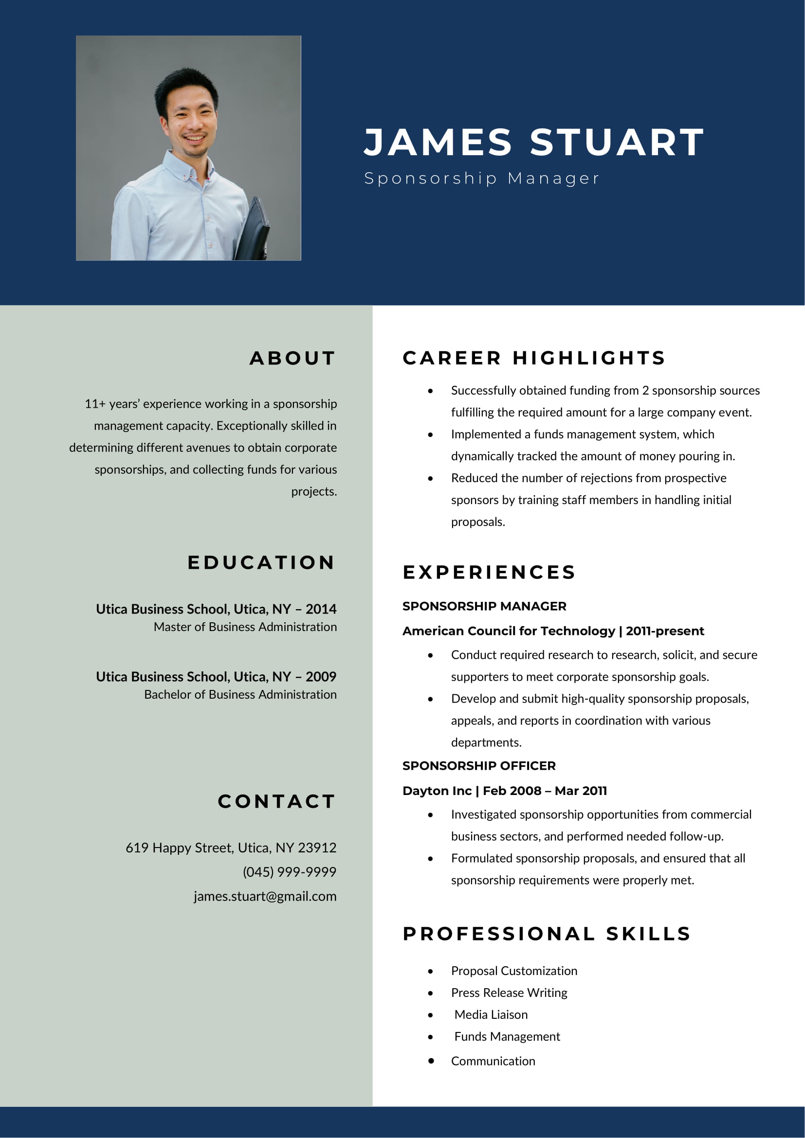 free resume templates download