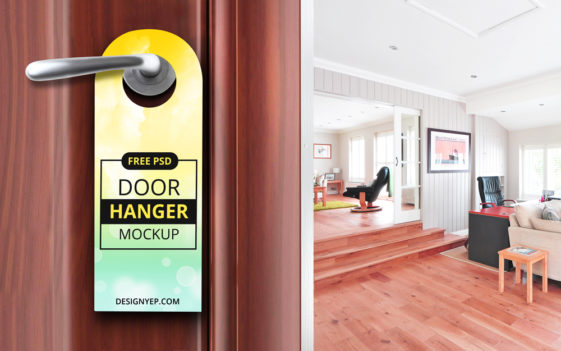 Download Door Hanger Mockup PSD - Free Download
