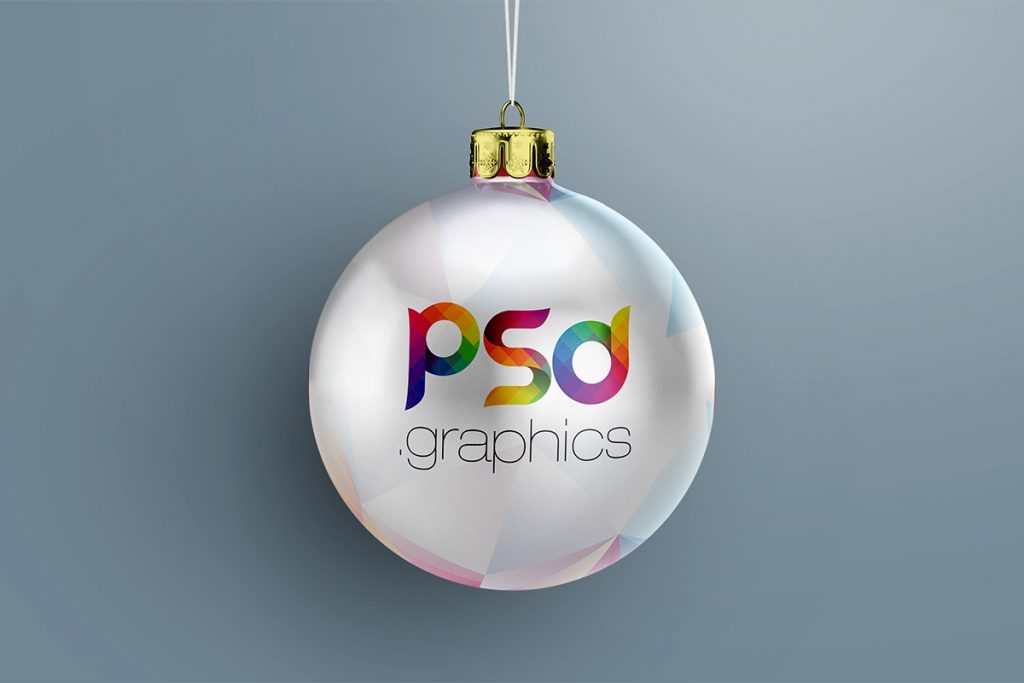 Download Hanging Christmas Ball Mockup Free Download