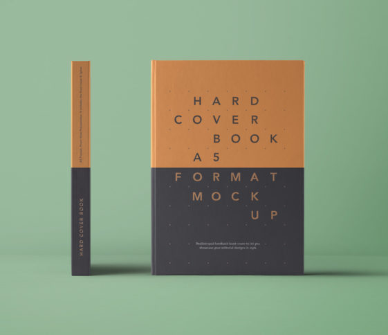 Download A5 Hardcover Book Mockup - Free Download