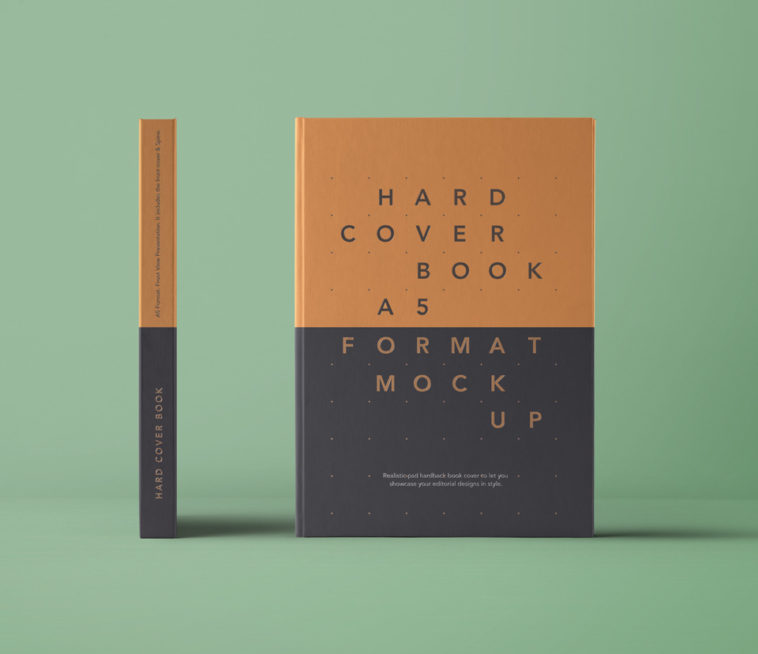Download A5 Hardcover Book Mockup - Free Download