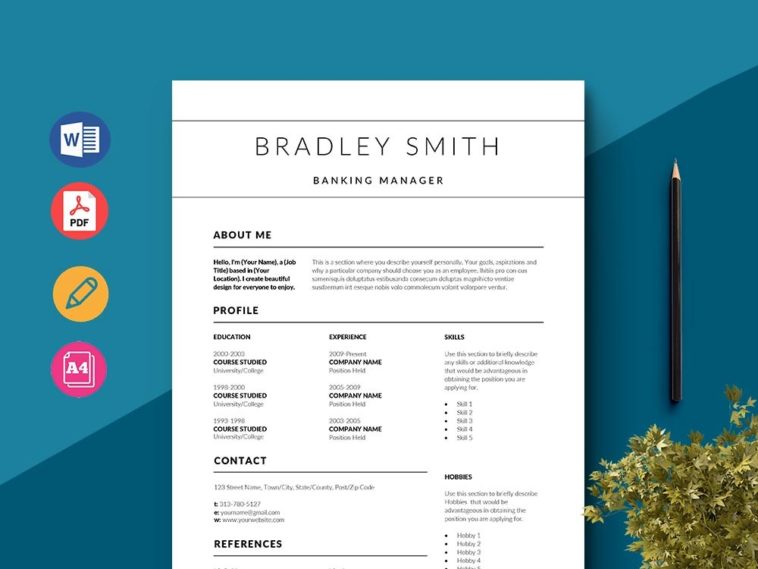 Free Banking Manager Resume Template - Pivle