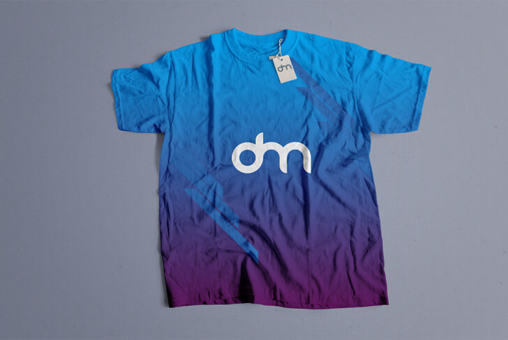 Download Free T-Shirt Mockup with Tag Label - Free Download