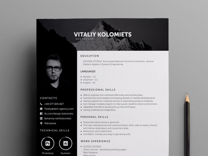 Free Elegant Resume Template with Stylish Design - Free Download