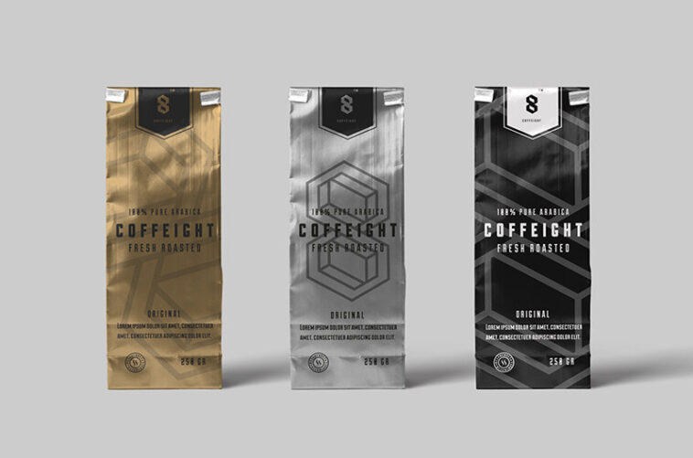 Download Free Coffee Bag Packaging Mockup PSD - Free Download