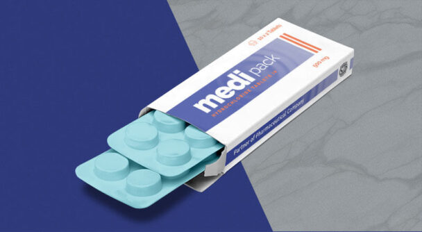 Download Free Pharmaceutical Medicine / Tablet Box Packaging Mockup ...