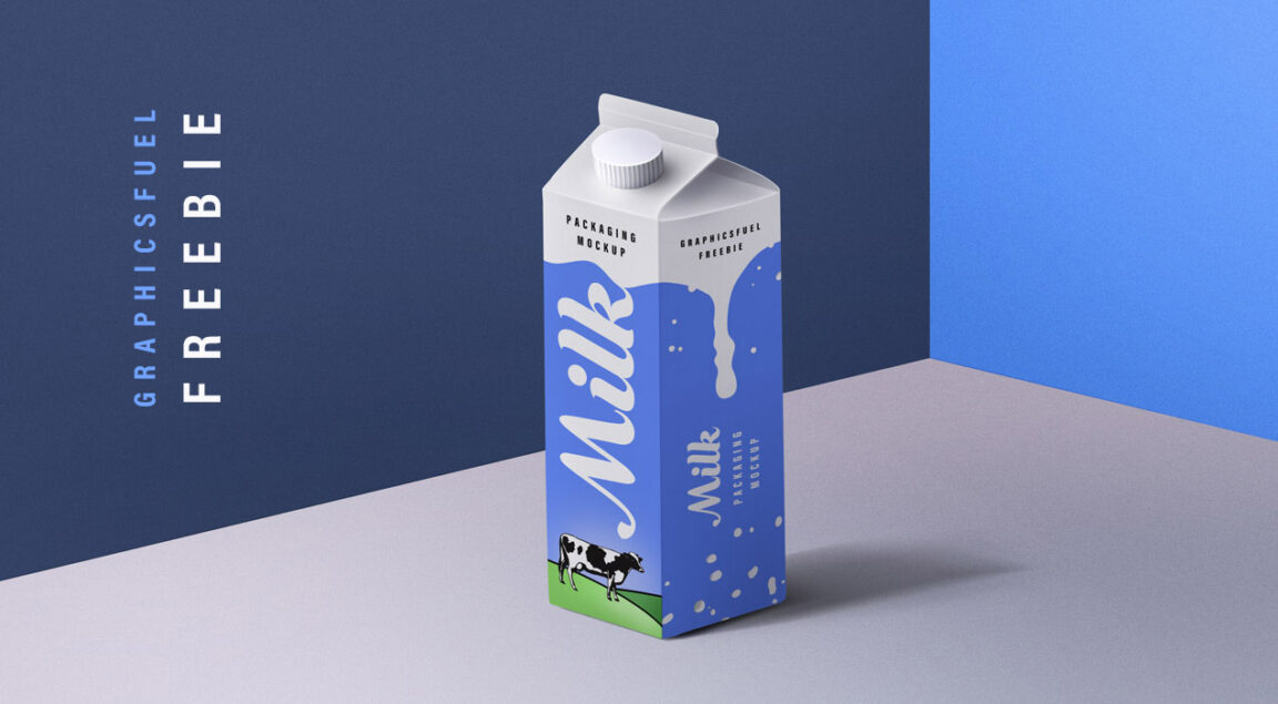 Download Milk Packaging PSD Mockup - Free Download