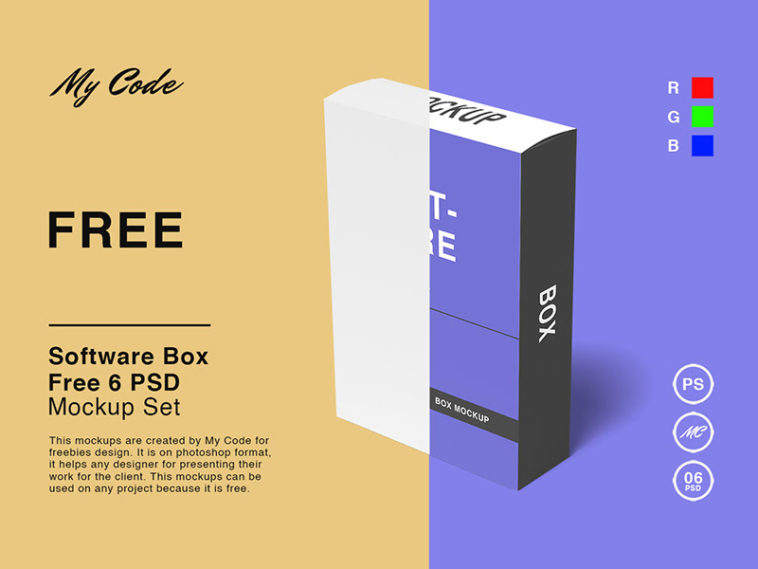 Software Box Mockup - Free Download