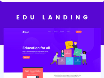 Drop Education Website Template