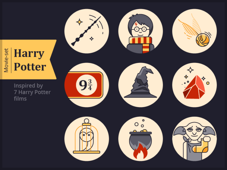 Harry Potter SVG Icons: A Magical Collection for Web Designers