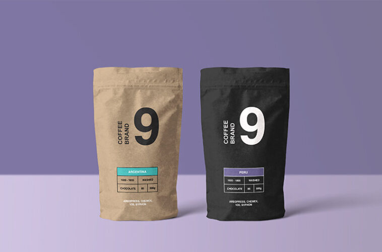 Download Free High Quality Paper Coffee Bag Mockup - Free Download