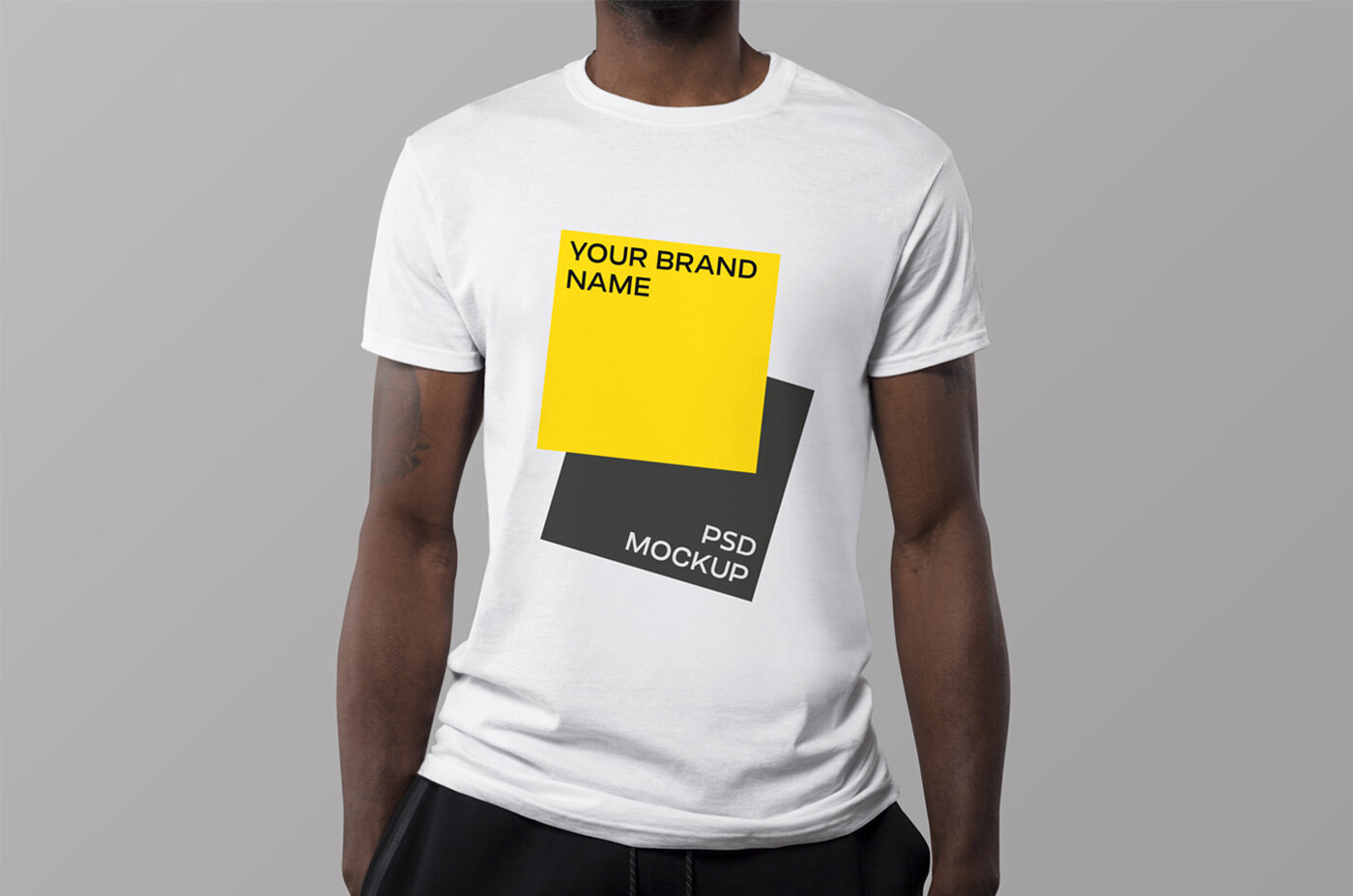 Download Free African American T-shirt Mockup - Free Download