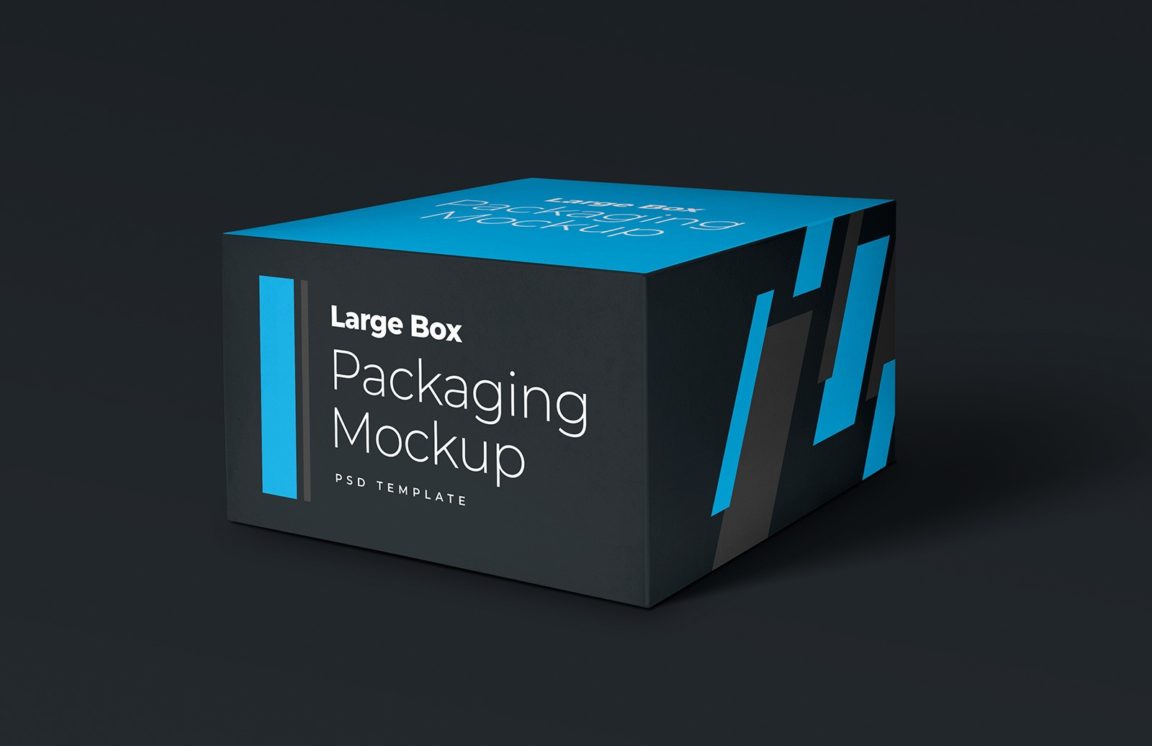 Free Big Box Packaging Mockup - Free Download