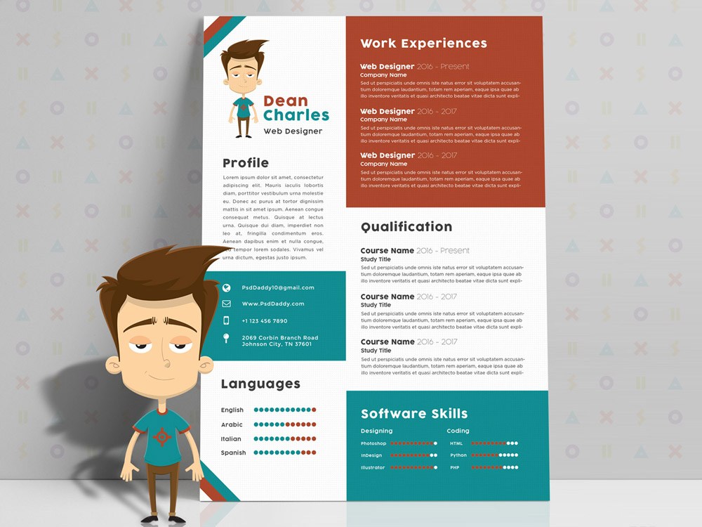 best animated resume html templates free download