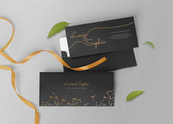 Download Free Elegant Wedding Invitation Mockup PSD - Free Download