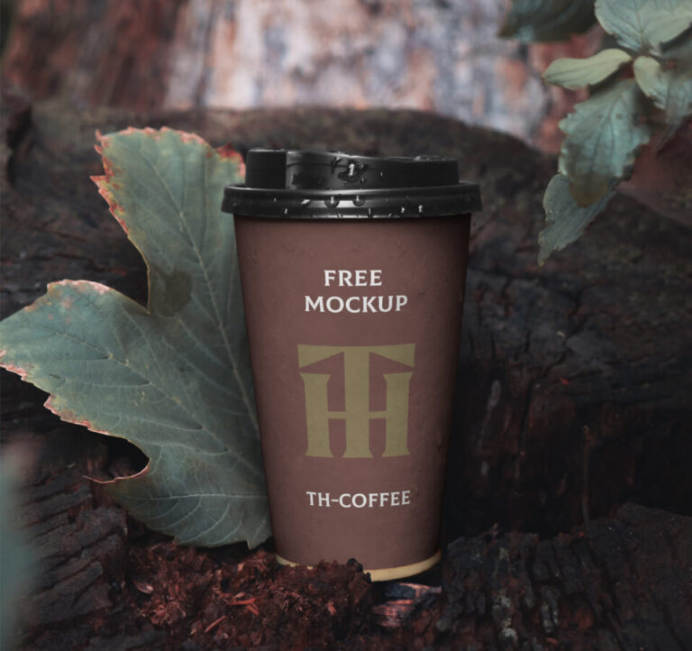 Download Free Outdoor Paper Cup PSD Mockup - Free Download