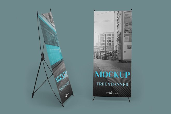 Download Free Professional X Banner Mockup - Free Download