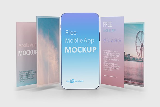 Download Free Mobile App Mockup PSD - Free Download