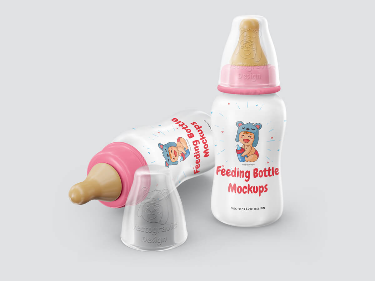 Download Free Feeding Bottle Mockup Free Download