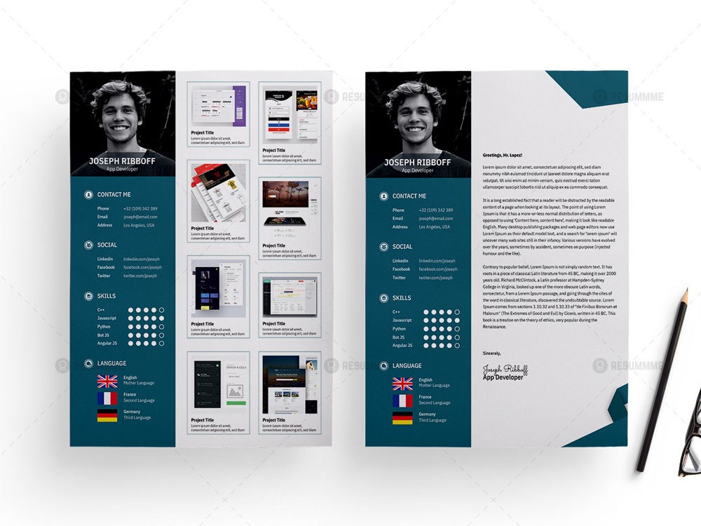 Free App Developer Resume Template Free Download