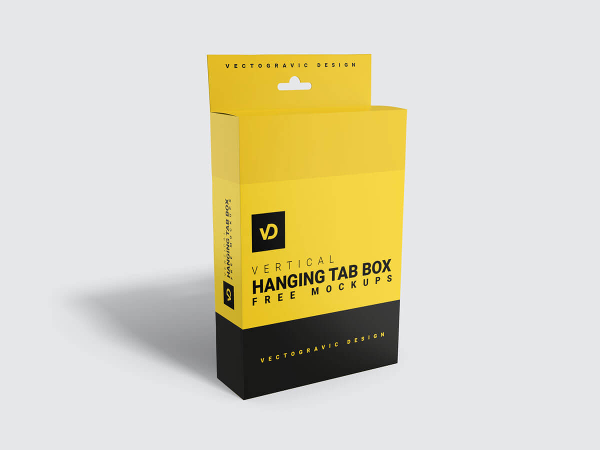 Download Free Hanging Tab Box Mockup - Free Download