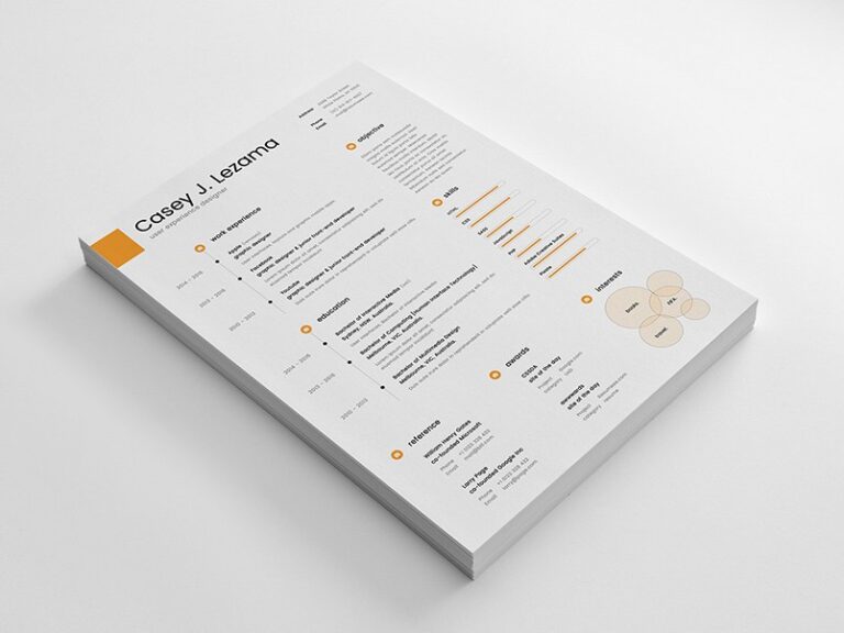 free-simple-timeline-resume-template-free-download