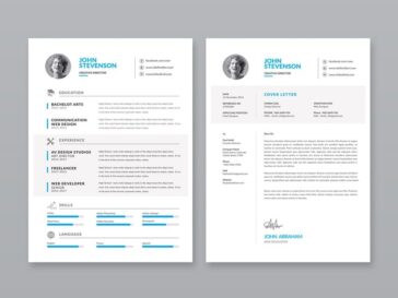 Free Minimalist Vector CV Template for Any Job Opportunity