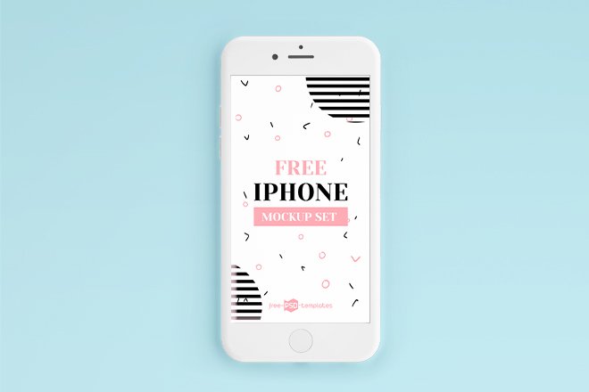 Download Free iPhone PSD Mockup Set Templates - Free Download