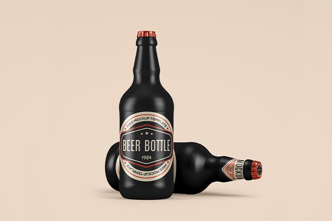 Download Free Ceramic Beer Bottle Mockup - Free Download