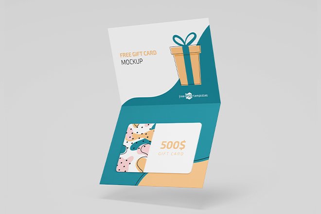 Download PSD Gift Cards Mockup Set - Free Download