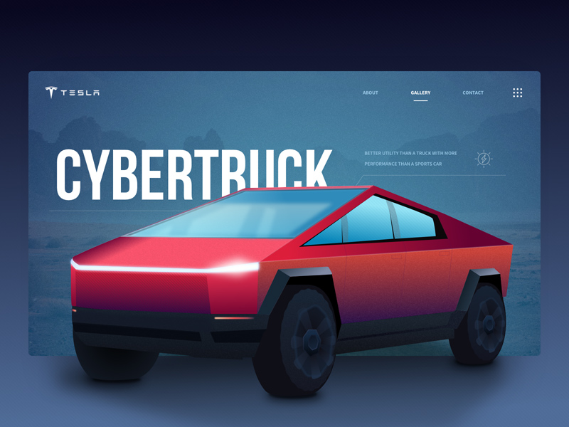 Tesla Cybertruck Illustration - Free Download