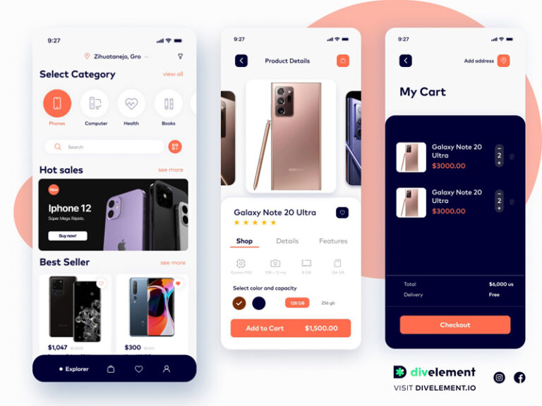 Ecommerce Concept Design in Figma Free Download