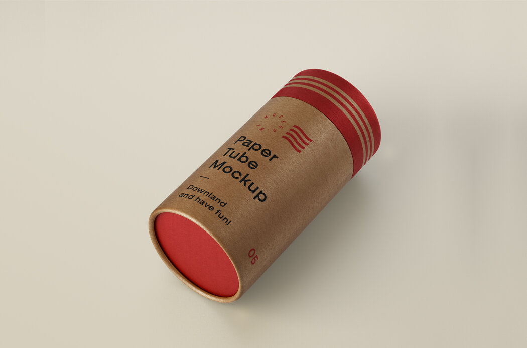 Download Gorgeous Cardboard Tube Mockup - Free Download