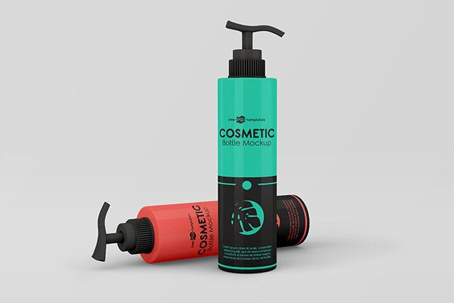 Download Cosmetic Bottles Mockups with Different Angle - Free Download