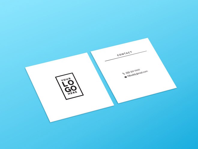 free download template square business cards pdf