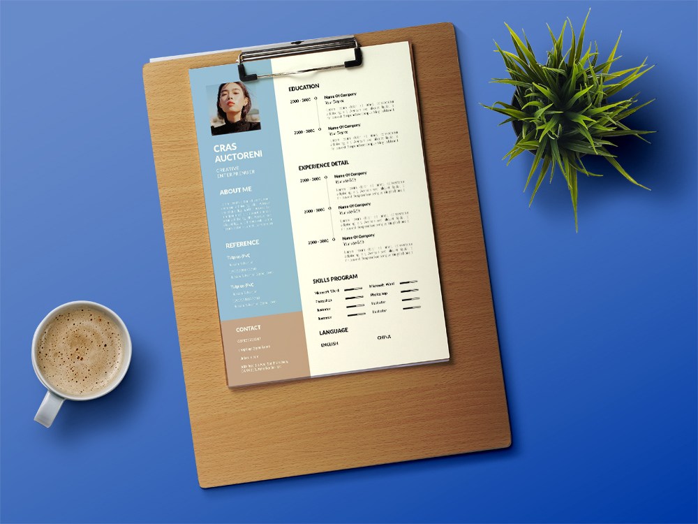 free-flat-timeline-cv-resume-template-free-download