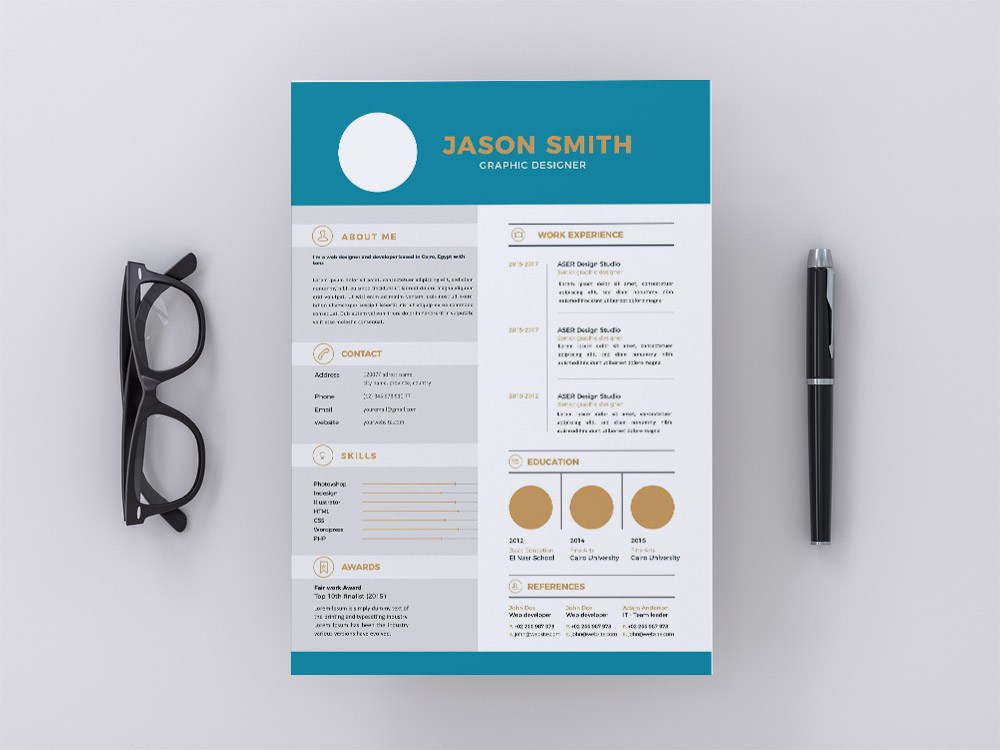 professional resume free template download illustrator