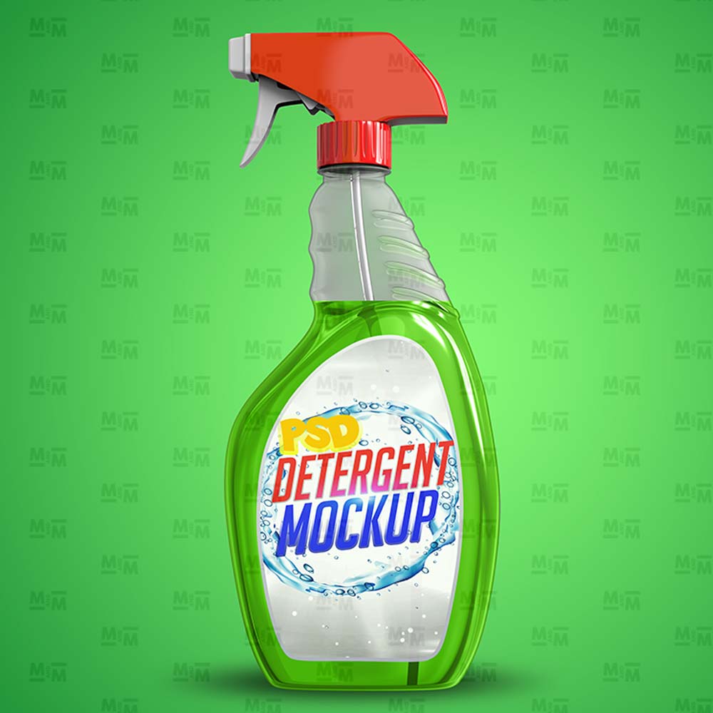 Detergent Spray Psd Mockup Free Download