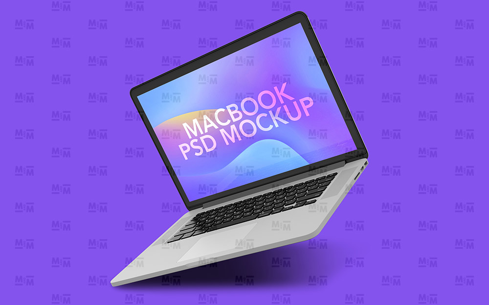 Download Floating Macbook Pro Mockup - Free Download