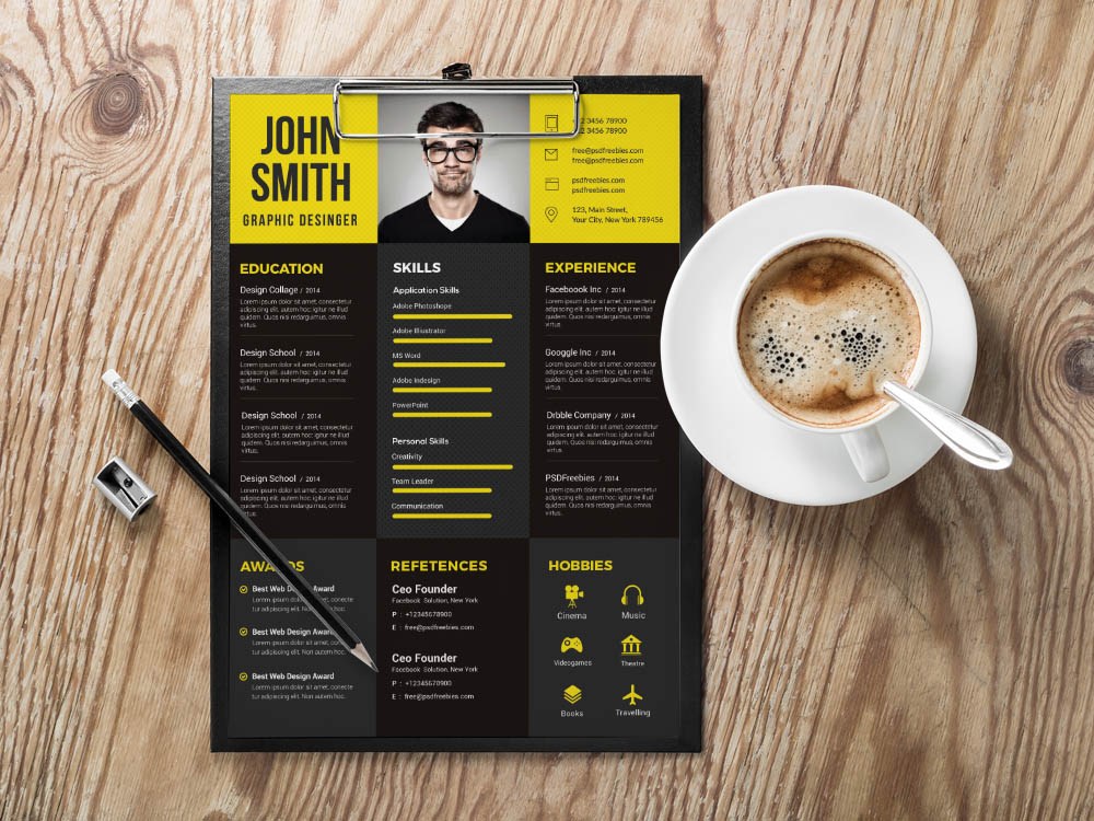 Free Designer Resume Template with Multicolor Options - Free Download