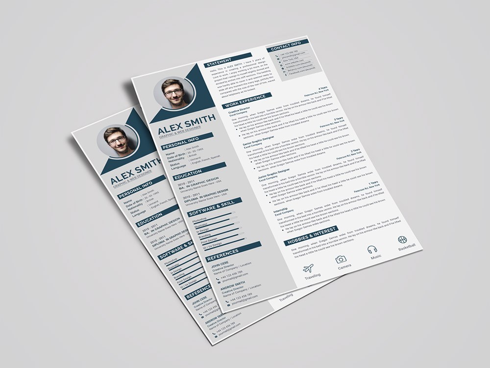 Free Modern Curriculum Vitae Template - Free Download