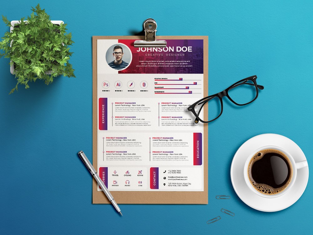 Free Professional Look Resume Template Free Download