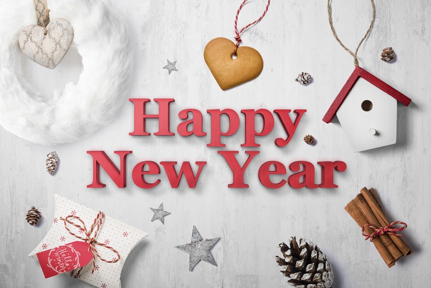 Happy New Year Text Mockup - Free Download