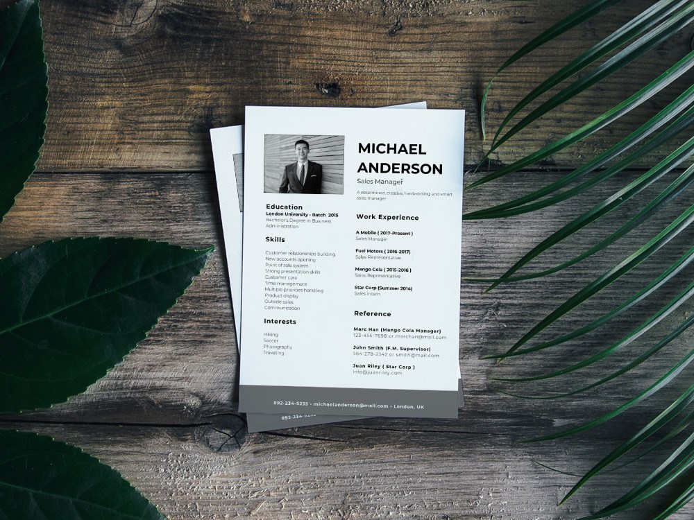 Marketing Resume Format In Word File Free Download / General CV template - blue layout, in Word format - 2020 ... : Free resume / cv template.