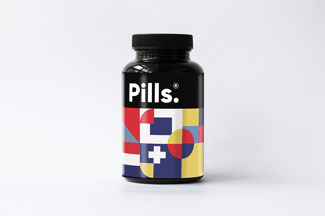 Download Pills Vitamins Bottle Packaging Mockup - Free Download