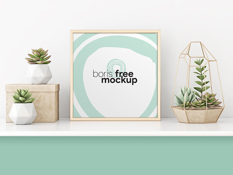 Download Professional Square Poster Mockup - Free Download