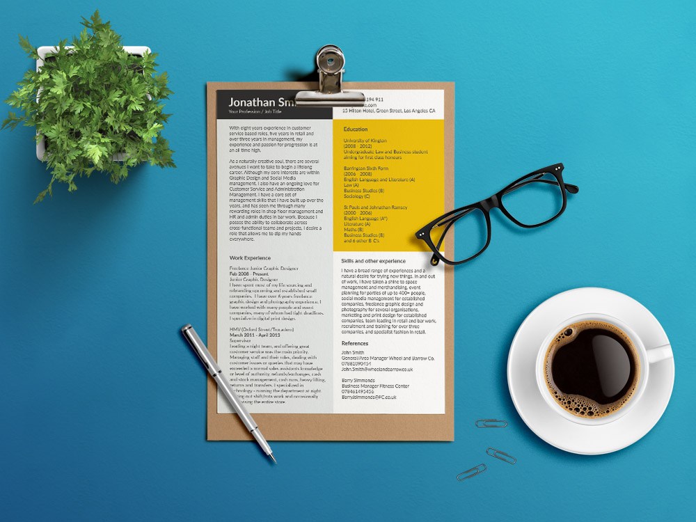 Free Very Simple Personal Resume Template - Free Download