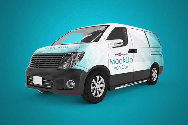 Download Van Car Mockup Psd Free Download