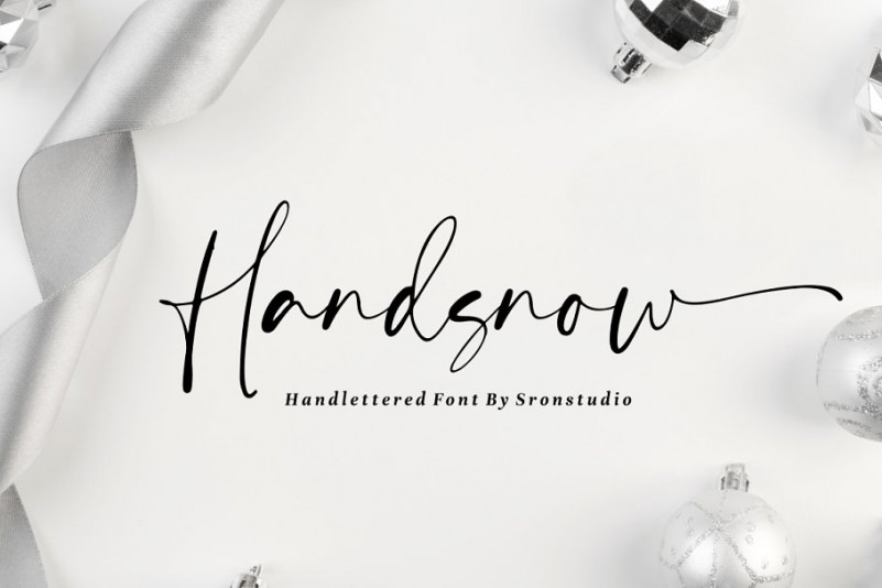 Handsnow Handlettered Font - Free Download