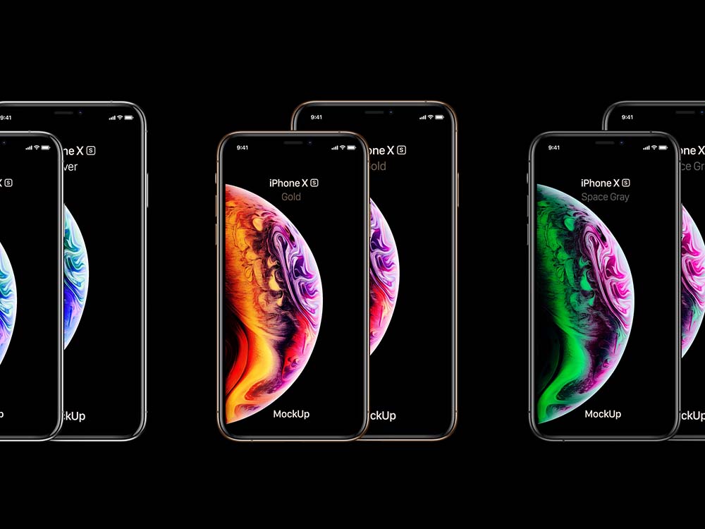 Download iPhone XS Max Mockup in Vector Shape - Free Download
